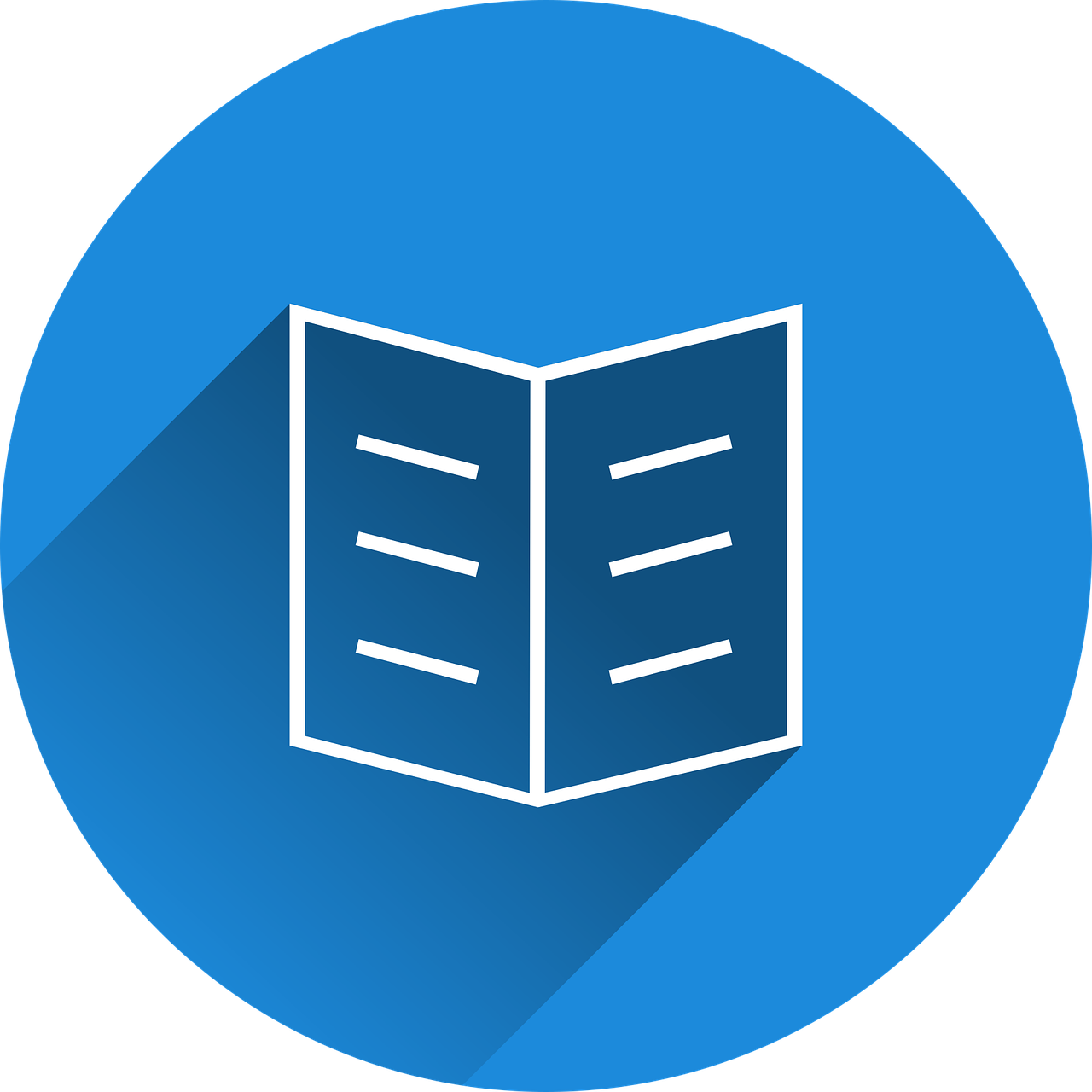 Icon aufgeschlagenes Buch